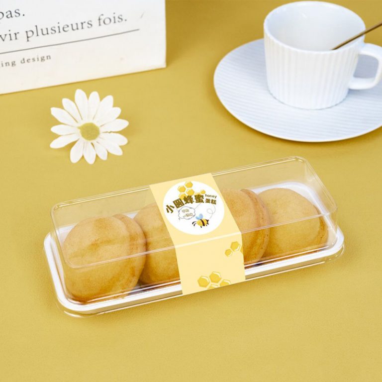 plastic pastry packaging box