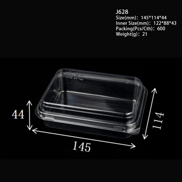 Clear plastic pastry box