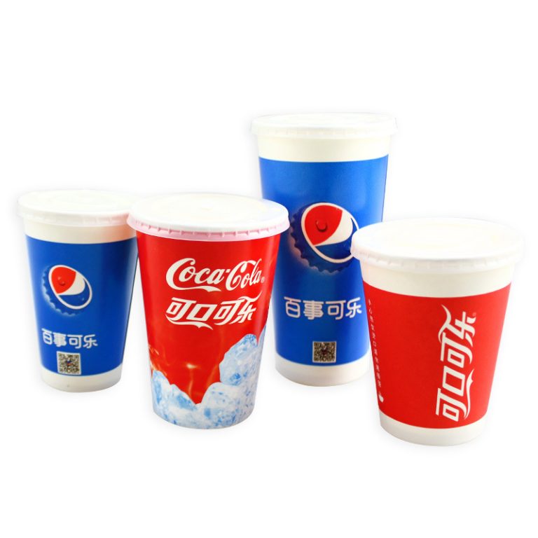 Disposable Coffee Cups Hot Paper Coffee Cups 12oz White Paper Cups for Cold and Hot Drinks