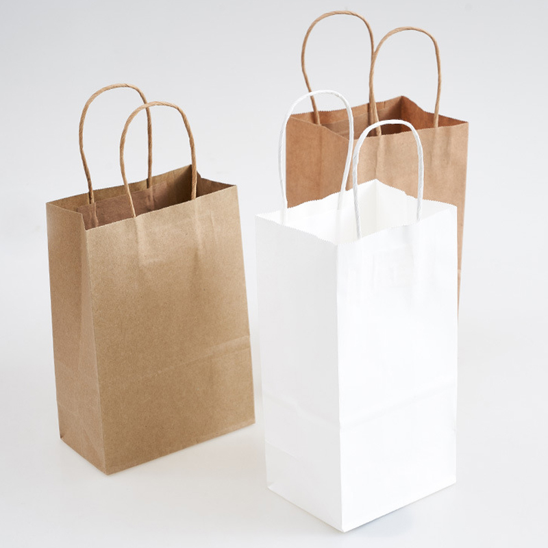 Gift Bags Paper Gift Bags Medium Size Brown Paper Bags with Handles Bulk Wedding Party Favor Bags, Kraft Grocery Shopping Bags, Retail Merchandise Bags Gift Sacks